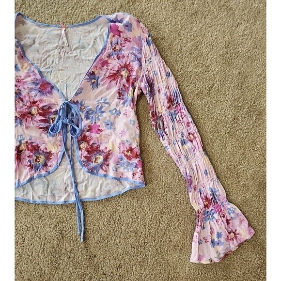 Free People Movement Venice Printed Floral Top XS - Picture 4 of 10